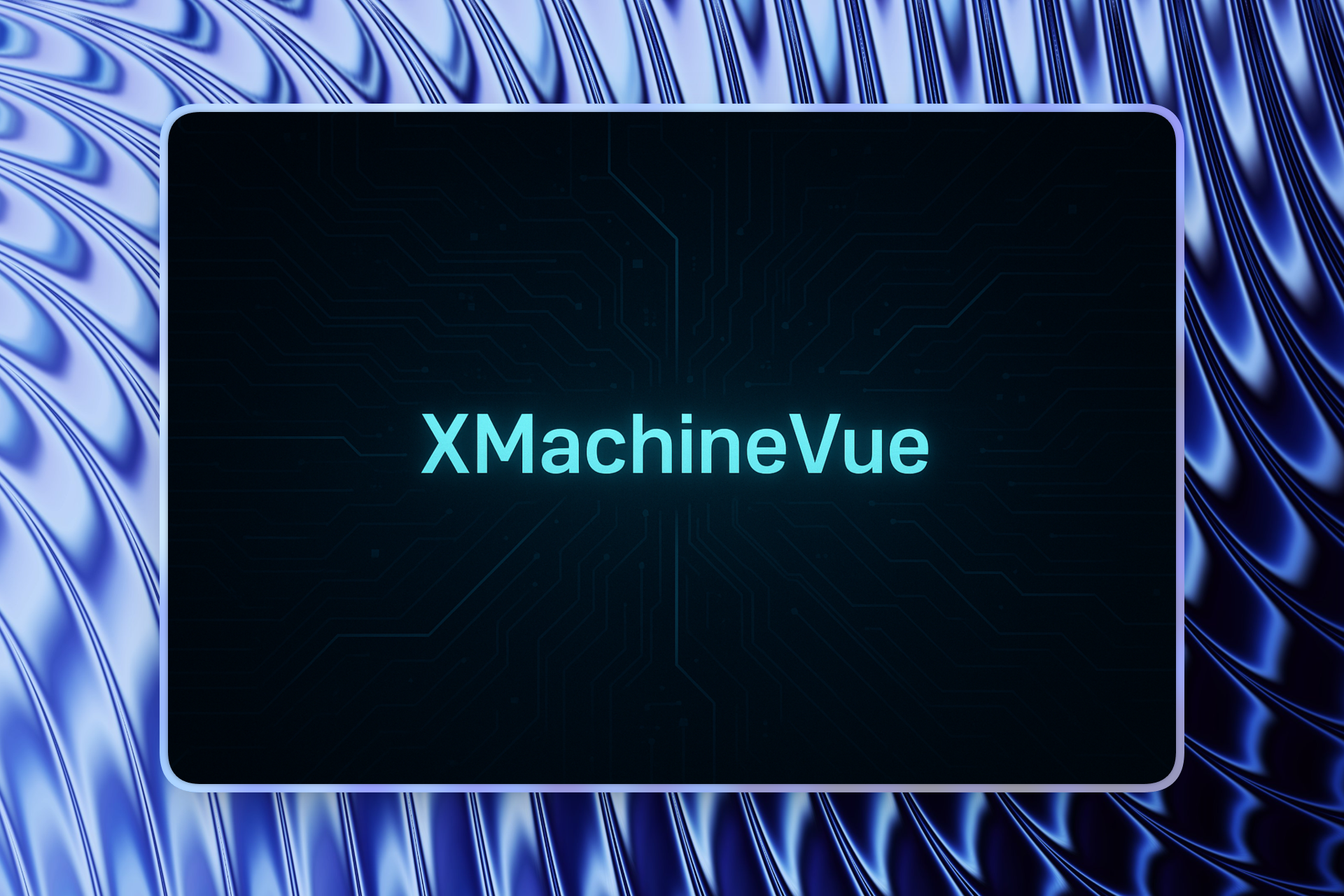 Logo XMachineVue - kombinacja maszyny stanów i reaktywnego store